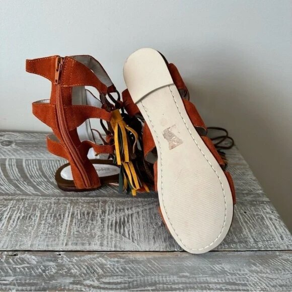 Jeffrey Campbell Hang of Four Suede Tassel Summer Sandal-(Size:9) - Picture 5 of 9